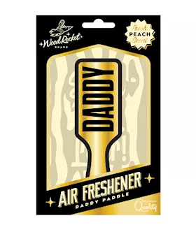 Wood Rocket Daddy Paddle Air Freshener  Peach