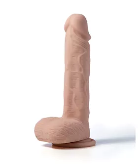 Paxton App Controlled Realistic 85quot Vibrating Dildo Ivory