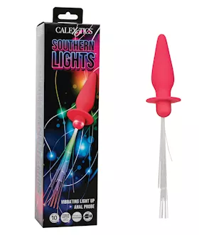 Southern Lights Rechargeable Vibrating Light Up Anal Probe Pink