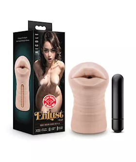 Blush EnLust Mouth Stroker wVibrating Bullet Nicole