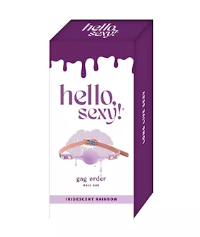 Hello Sexy Gag Order  Iridescent Rainbow