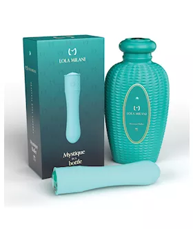 Lola Milani Mystique Bullet wEmerald Bottle Teal