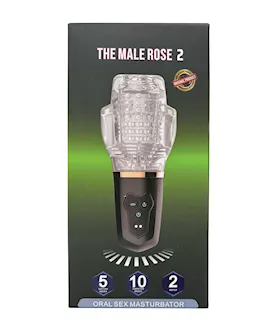 The Male Rose 2 Sucking amp Vibrating Blow Job Sucker Black