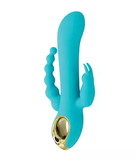 Natalie039s Toy Box Mighty Magic Clit GSpot amp Anal Vibrator Aqua