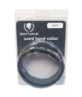 Spartacus SISSY Leather Collar  Black