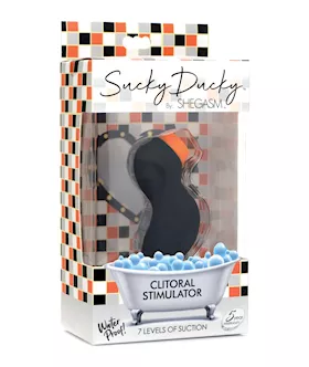 Inmi Shegasm Sucky Ducky Silicone Clitoral Stimulator Black