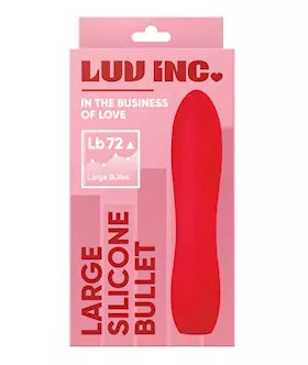 Luv Inc Large Silicone Bullet Red