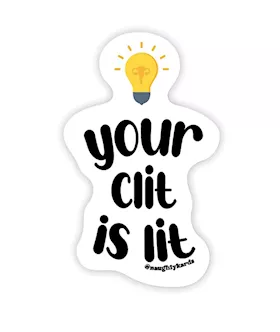 Lit Clit Naughty Sticker Pack of 3