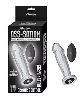 Asssation Remote Vibrating Metal Anal Ecstasy Silver