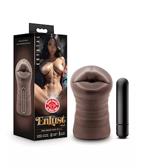 Blush EnLust Mouth Stroker wVibrating Bullet Krystal