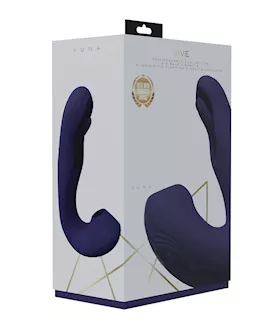 Shots Vive Yuna Dual Action Airwave Vibrator amp GSpot Stimulator Purple