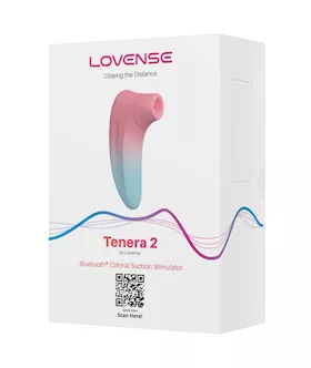 Lovense Tenera 2 Bluetooth Clitoral Suction Stimulator PinkBlue
