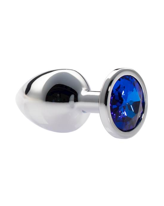 Kink Range Alloy Gem Butt Plug - 3.2 Inch