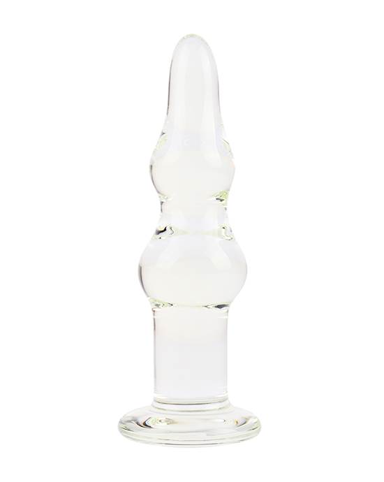 Lucent Bulbed Glass Butt Plug