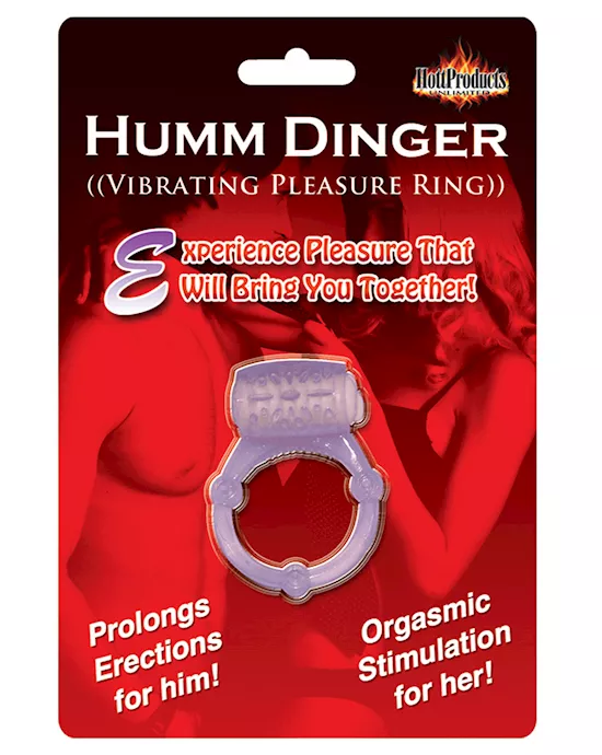 Humm Dinger Vibrating Cockring - Purple