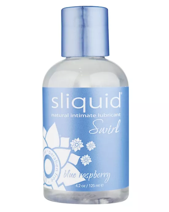 Sliquid Naturals Swirl Lubricant - 4.2 oz Blue Raspberry