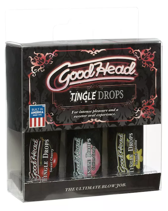 Goodhead Tingle Drops Kit - Sweet Cherry/cotton Candy/french Vanilla
