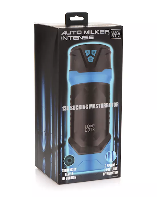 Lovebotz Auto Milker Intense 13x Sucking Masturbator - Black