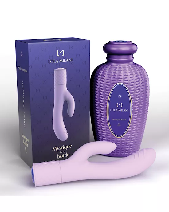 Lola Milani Mystique Rabbit W/orchid Bottle - Lilac